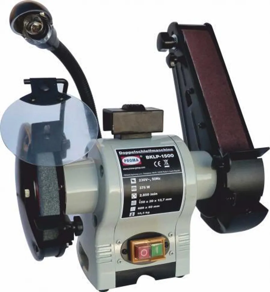 Combiné ponçage et affûtage Proma BKLP-1500 pour atelier de bricolage