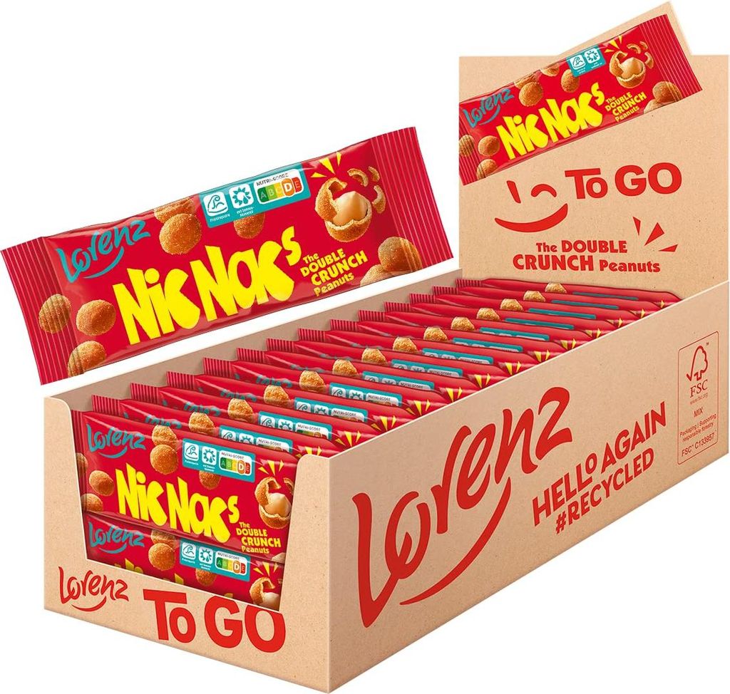 Lorenz Snack World NicNac's Riegel, 24er Pack (24 x 40 g) Produktbild 