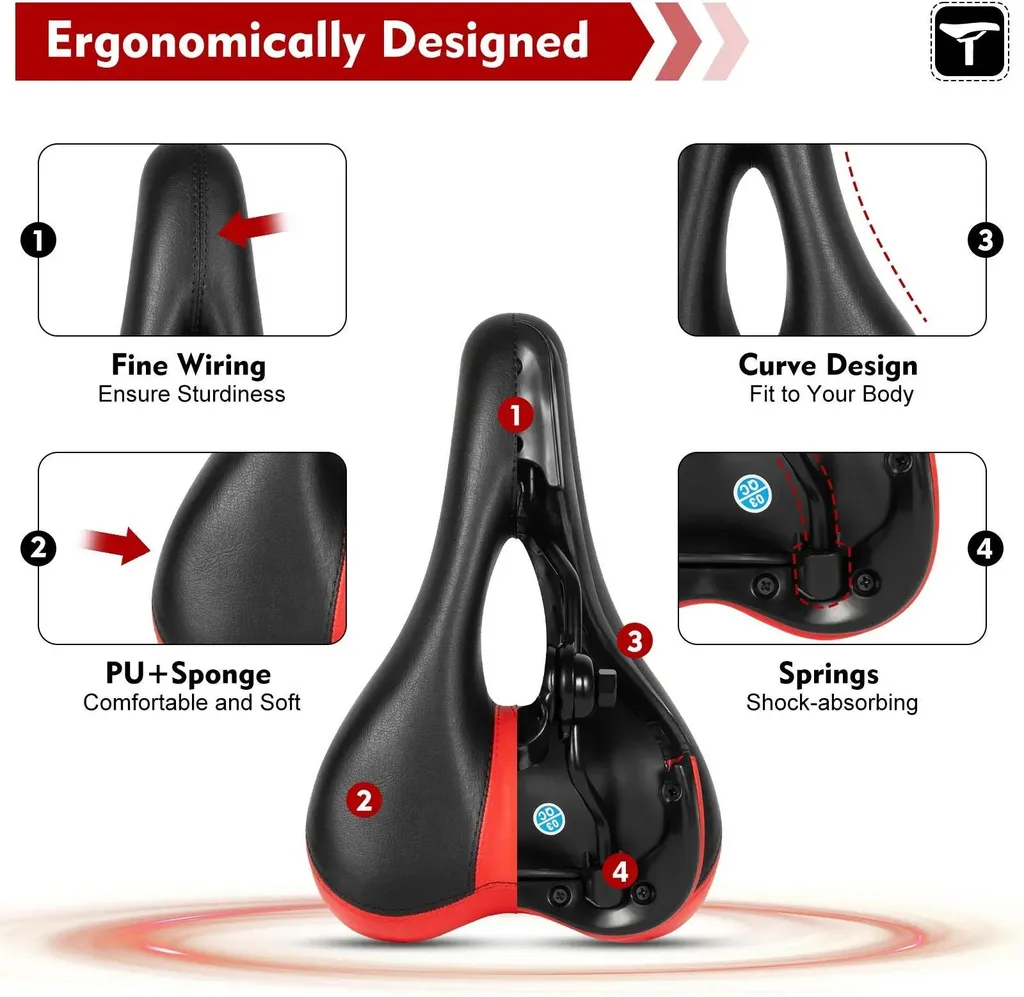 Selle de Trottinette Électrique en Aluminium et Polyuréthane - Kit Complet - 6