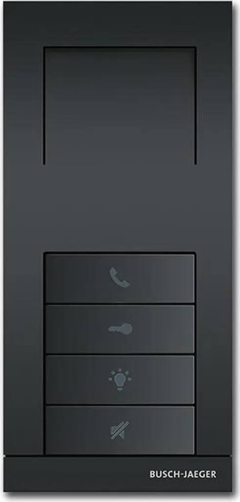 Solution Interphonie Audio Filaire Anthracite Busch-Jaeger 81x175 mm