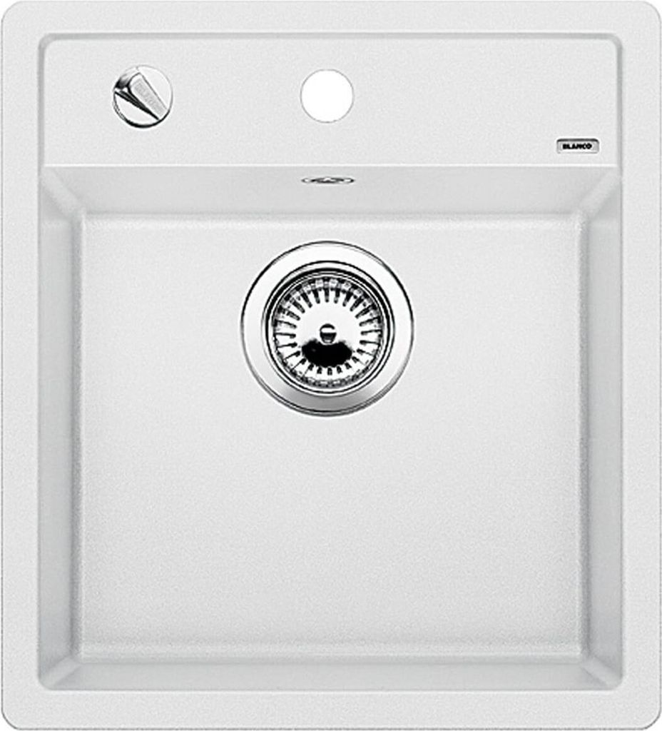 BLANCO DALAGO 45 Einbauspüle / SILGRANIT / Weiß / Excenter