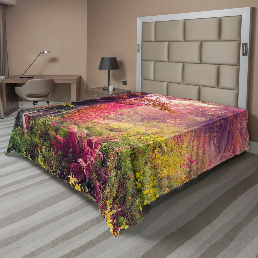 Drap de lit forêt infroissable 266x260 cm pour lit toujours impeccable