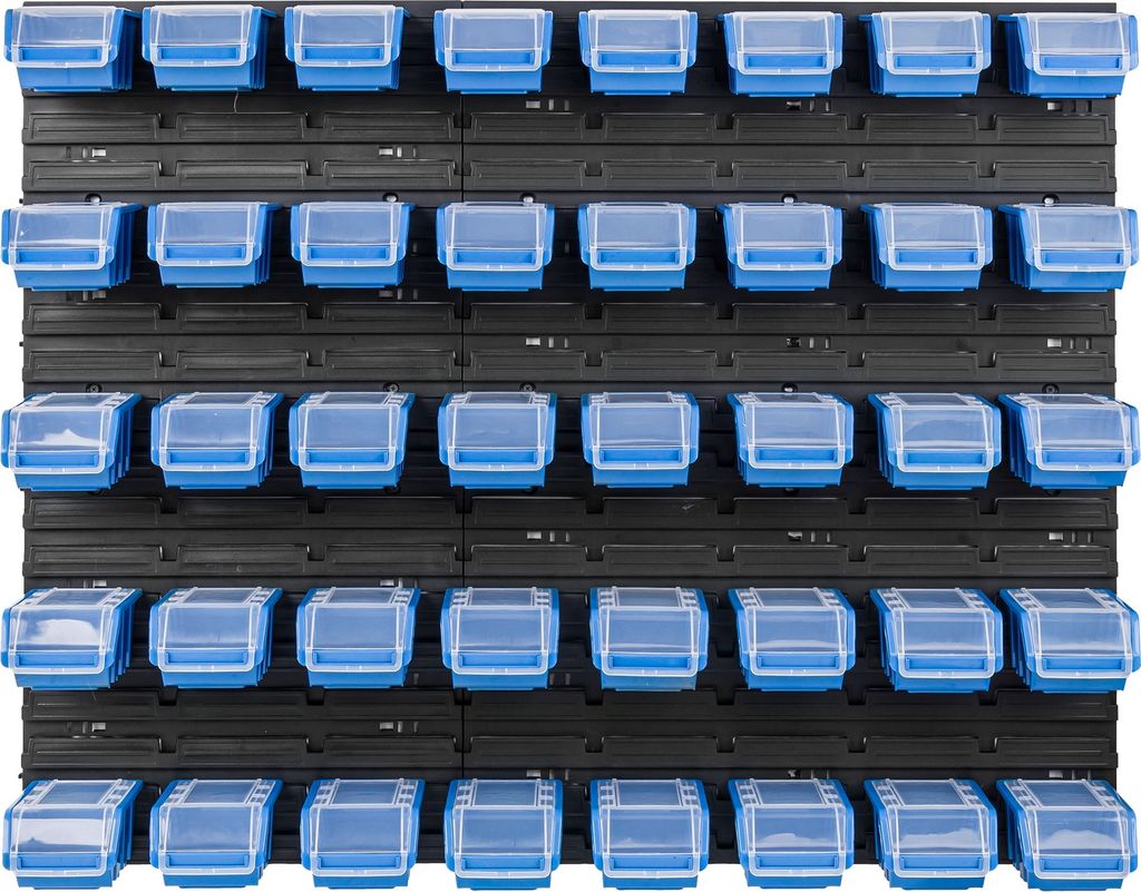 40 stohovacích boxů Nástěnná police Plastové víko 96,5 x 78 Obrázek produktu 2