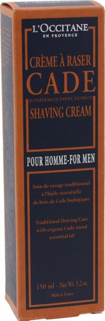 L'Occitane Cade Shaving Cream Pour Homme - For Men Essential Oil 150ml
