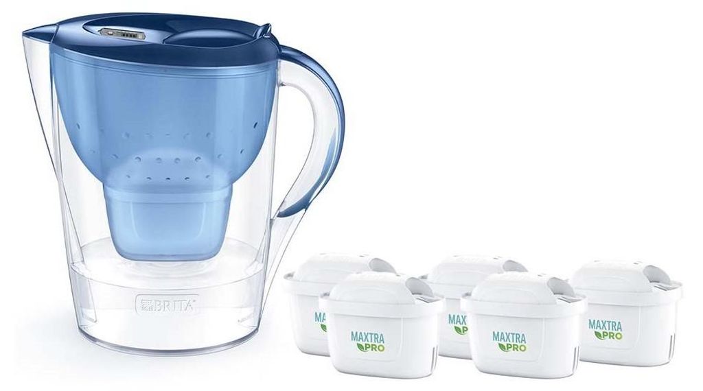 Dzbanek filtrujący Brita Marella XL+5 wkładów MaxtraPro PP (3 5l; niebieski)