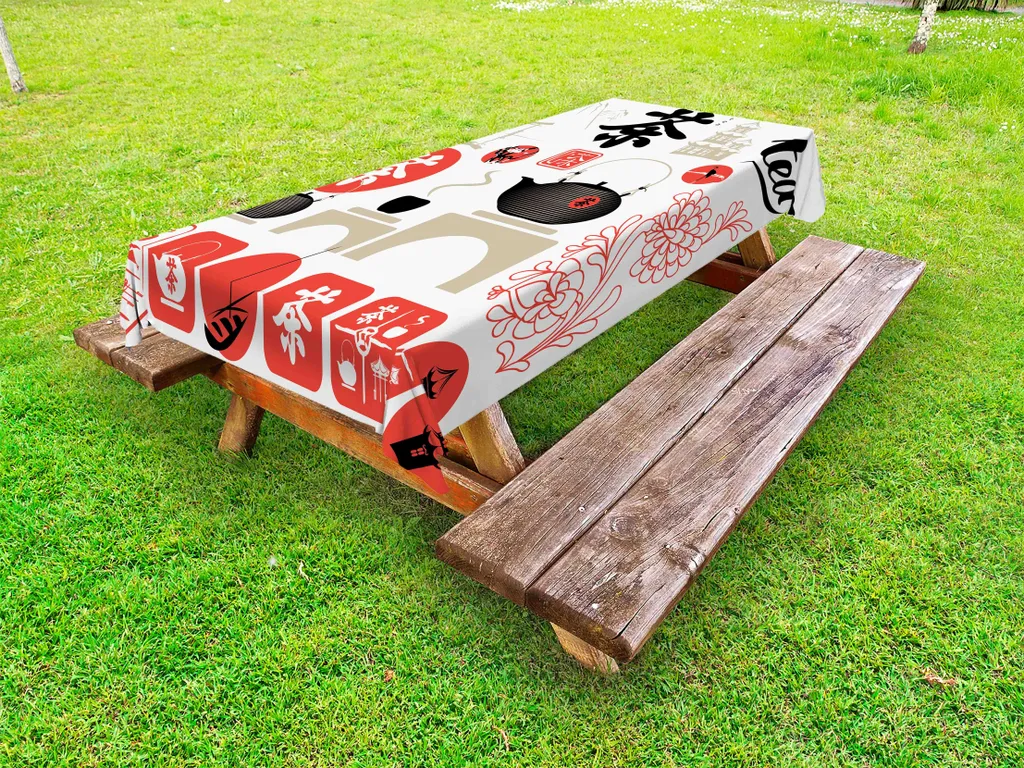 Tovaglia Esterni ABAKUHAUS 145x210 cm Design Fuji Giapponese
