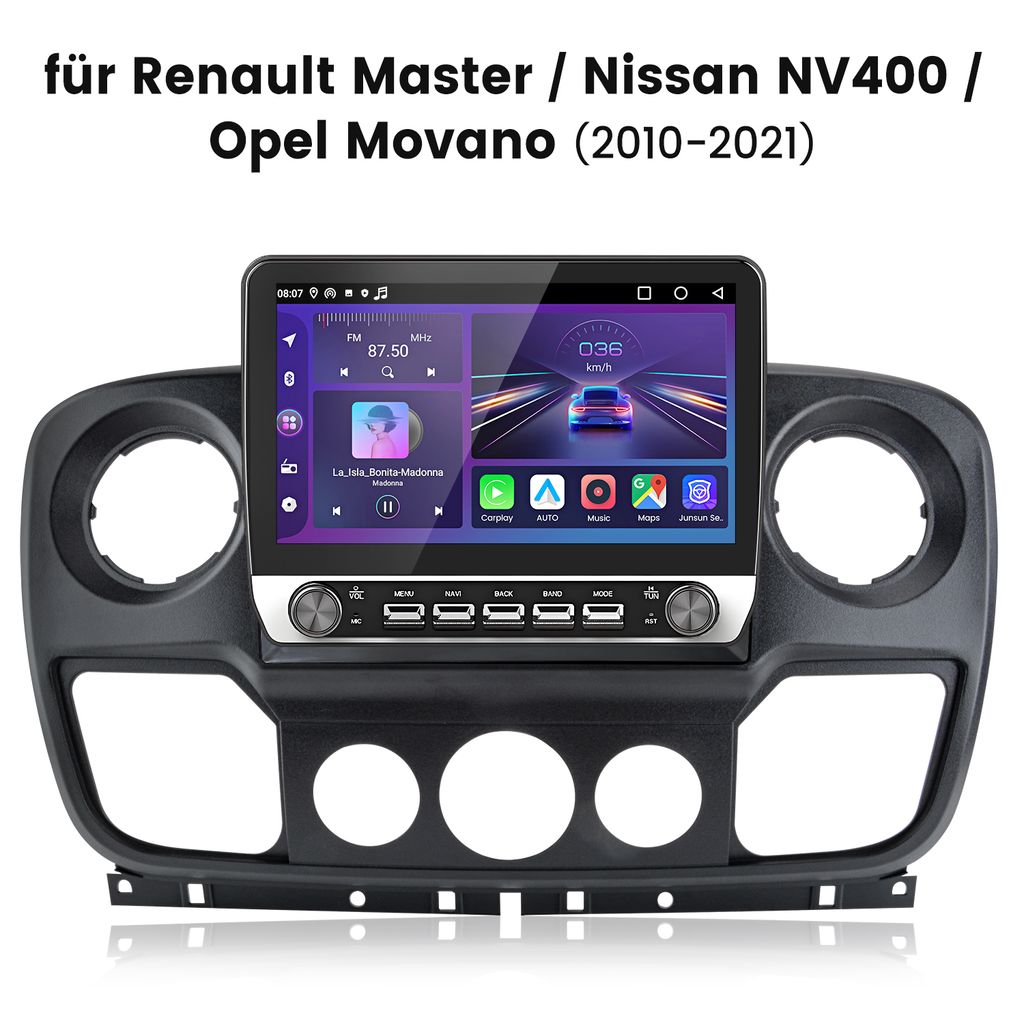 Autoradio Android 15 Carplay 10,1 pouces pour Renault Image du produit 
