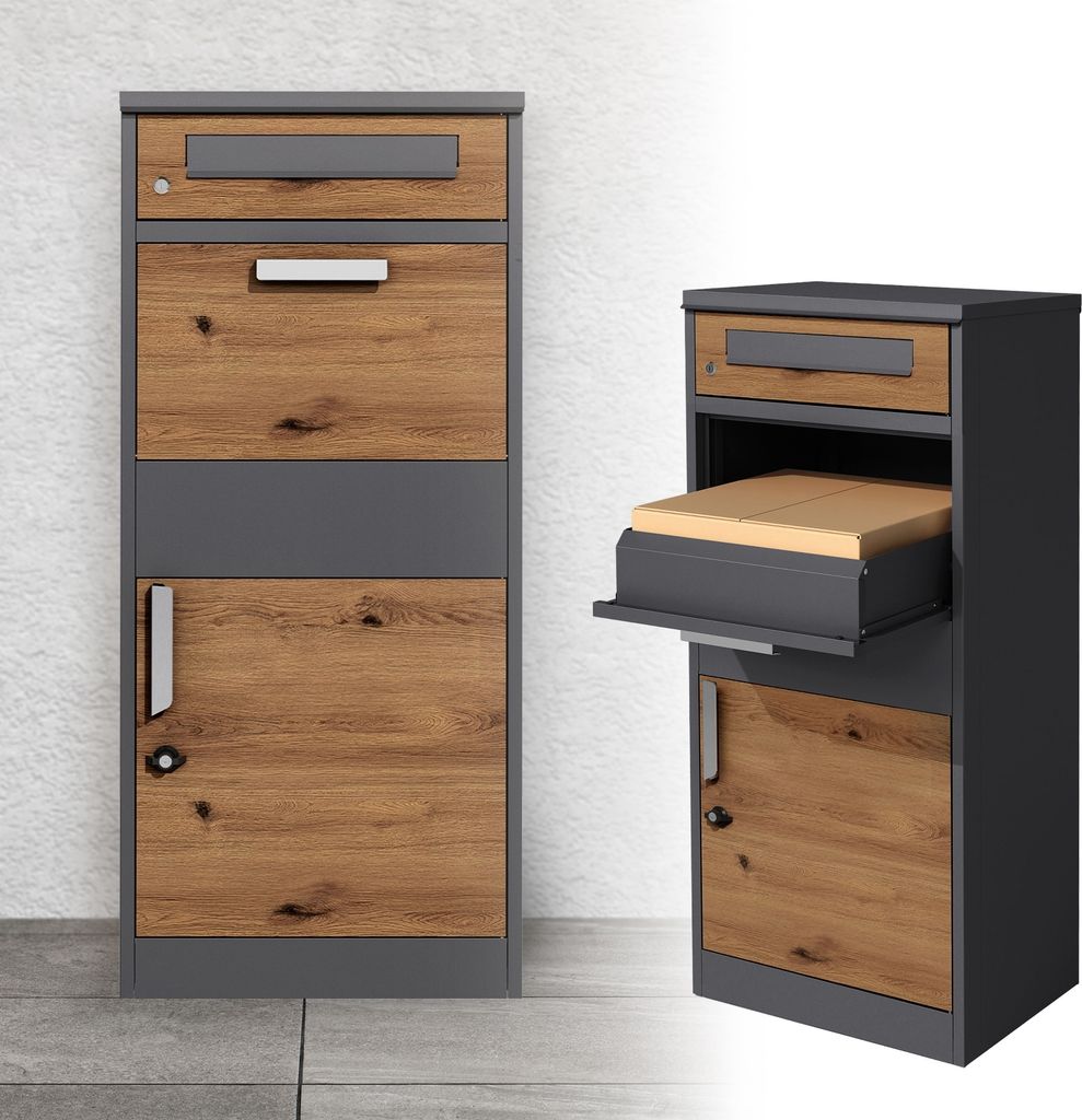 ML-Design Paketbriefkasten abschließbar, 50x112x37 cm, Produktbild 