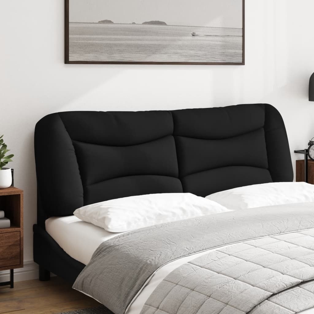 "im Sonderangebot"Bettkopfteil Moderner design - Kopfteil fürs Bett --Kissen "Hvar" Schwarz 160 cm Stoff DEMöbel 6629546