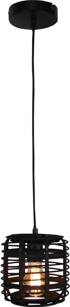 Crosstown Pendelleuchte 16cm holz dunkel/schwarz Produktbild 
