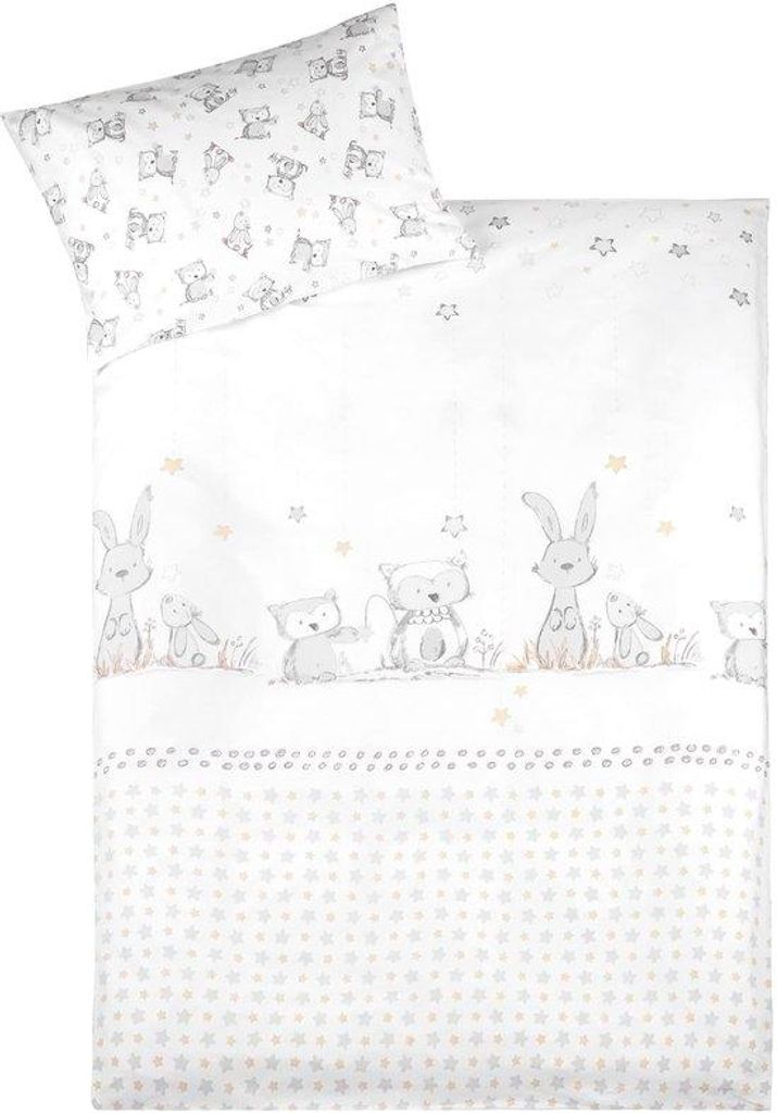 Unyqoos weiche und atmungsaktive Bettwäsche für Baby- und Kinderbetten mit Tierdesign