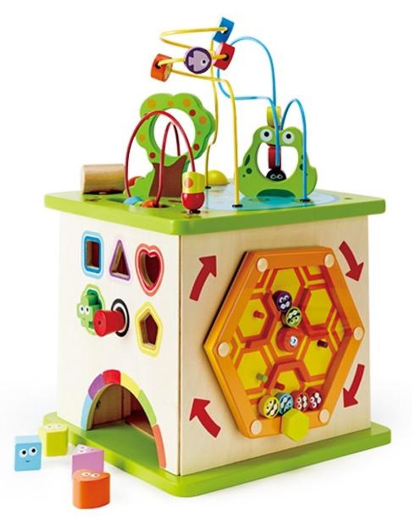 Hape Totally Amazing Motorikwürfel Kleine Tierchen, E1810 Produktbild 
