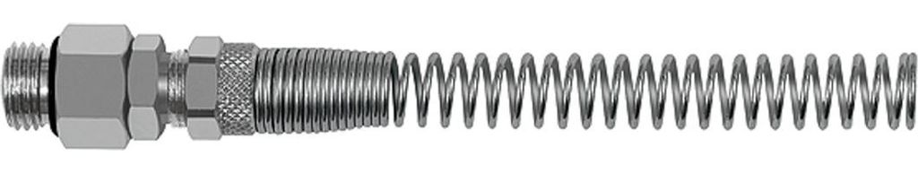 Riegler Gerade Einschraubverschraubung, Knickschutzf. drehb. G1/8a., SW12