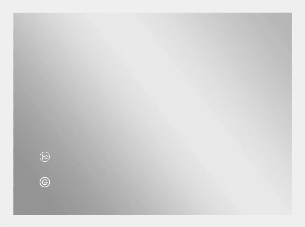 Miroir LED rectangulaire 70x50 cm - Éclairage idéal pour salle de bain