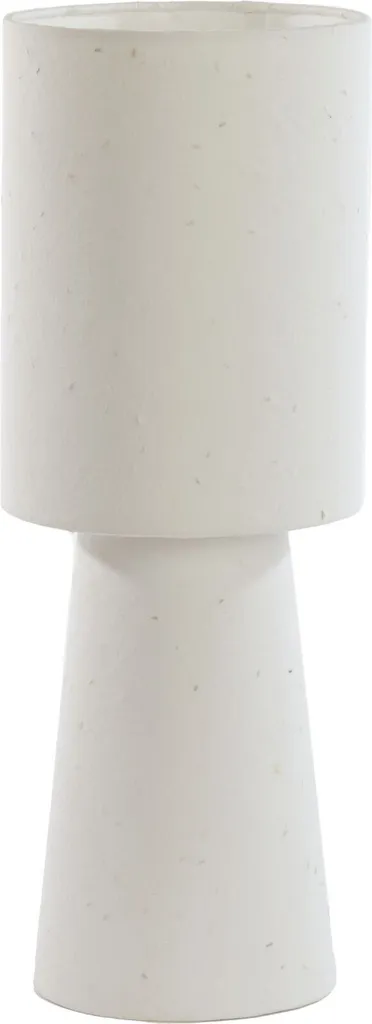 Luminaire de table Raeni blanc pour ambiance cocooning et lecture E27