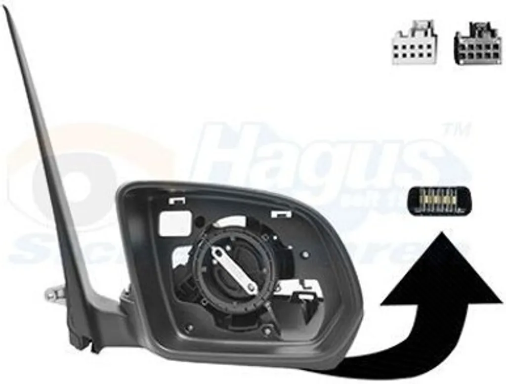VAN Wezel 3082828 Rétroviseur extérieur HAGUS 16 pôles Mercedes-Benz