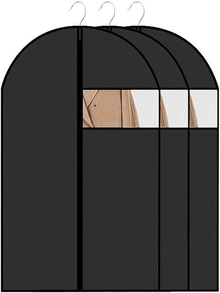 Copriabiti 60x120 cm, traspiranti, neri, per indumenti Immagine del prodotto 