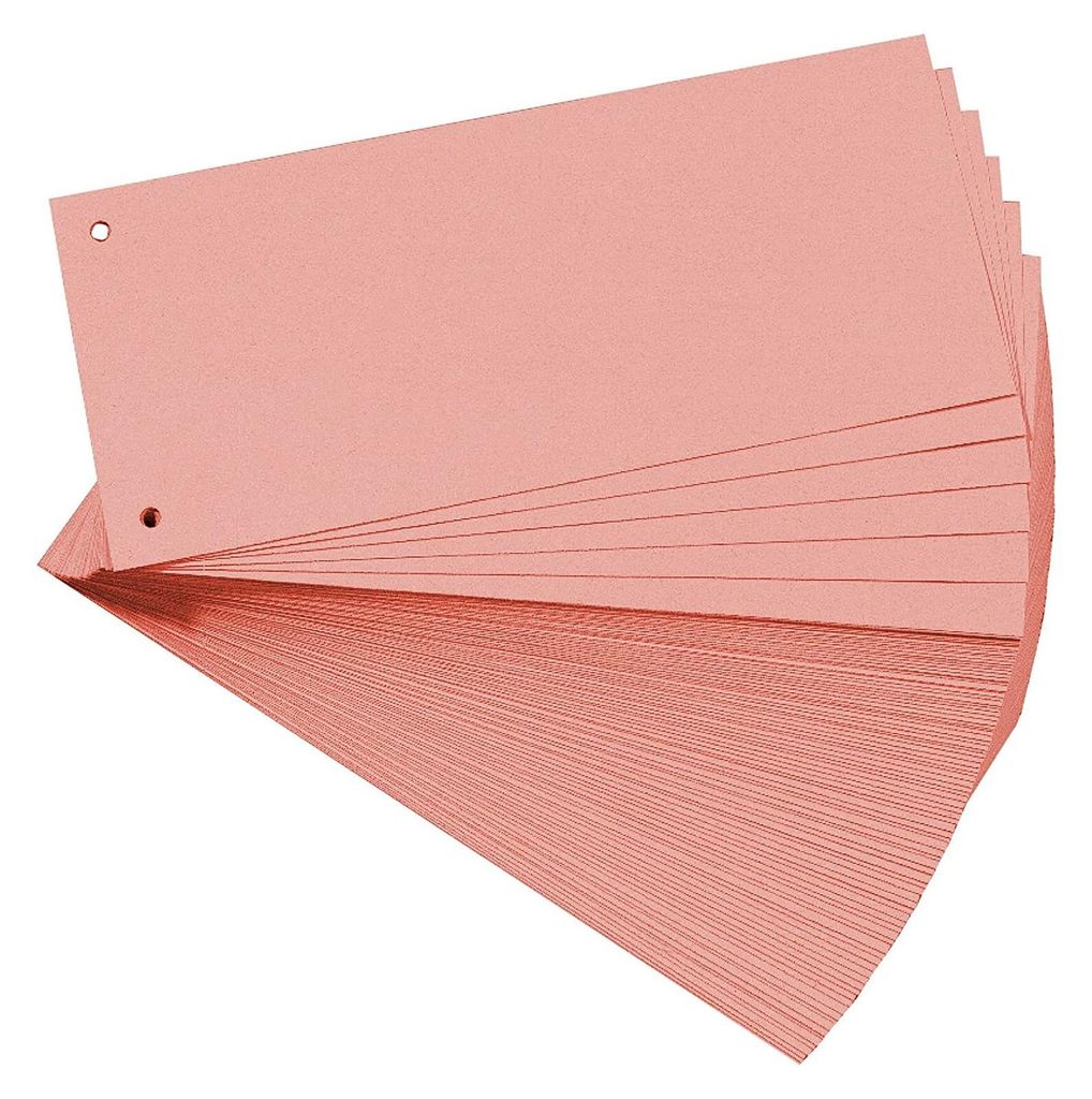 EXACOMPTA Trennstreifen 105 x 240 mm rosa 180 g/qm 100 Produktbild 