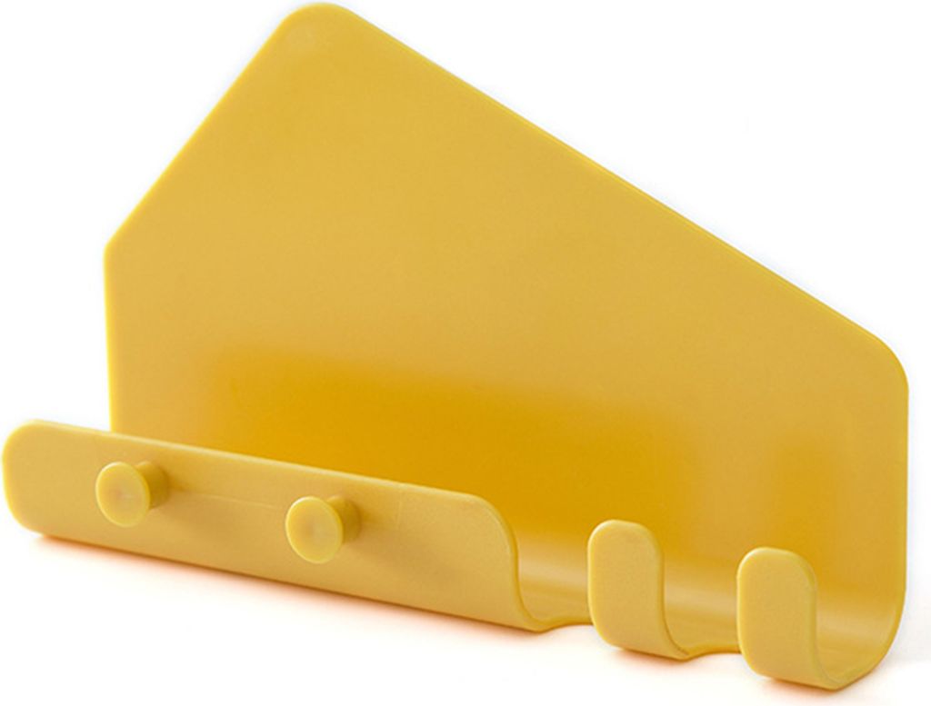 Nicht-markieren Stable Creative Storage Hook Eingebautes Anti-Skid Pad hitzebeständig Handy Tablet Ladestand Rack gelb