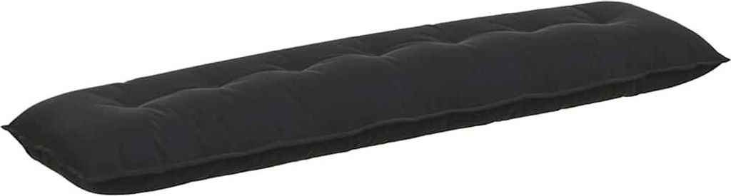 vidaXL Rückenkissen Schwarz 200 x 50 cm Cordstoff