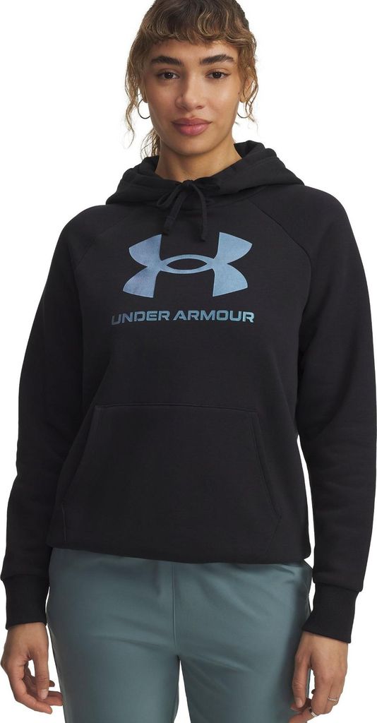 Under Armour Ua Rival Flc Shimmer Hdy - black, Größe:L