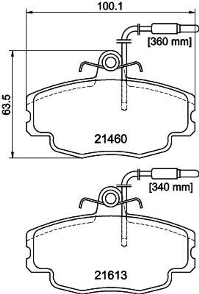 Plaquettes de frein de rechange Citroën ZX (N2) HELLA 8DB 355 017-981