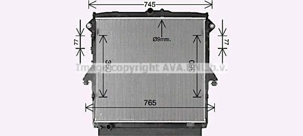 Évitez la Surchauffe avec le Radiateur Moteur AVA FD2660 pour Ford Ranger