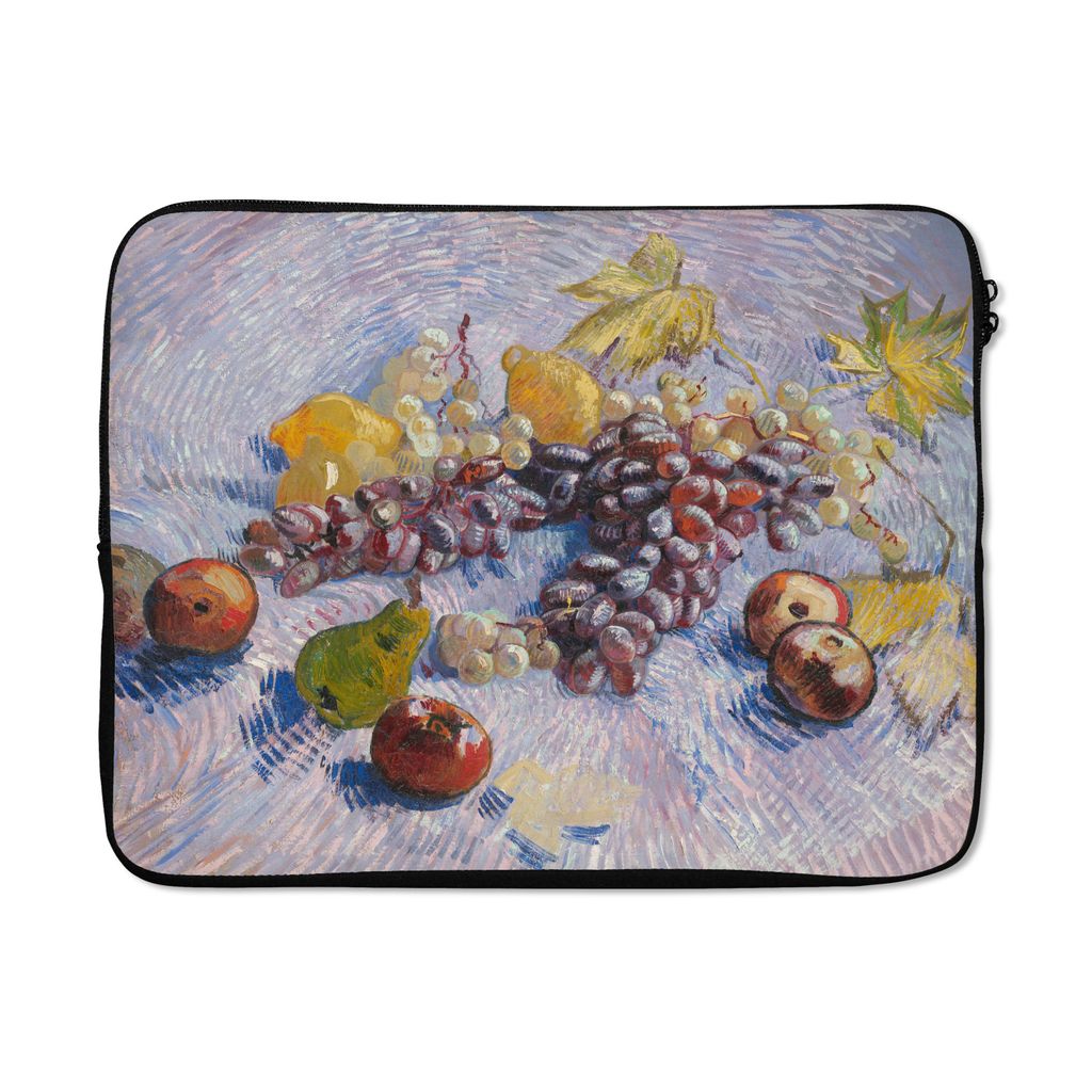 MuchoWow Laptop Hülle 15 Zoll Stilleben mit Obst - Vincent van Gogh Laptoptasche - Laptoptasche - Sleeve - Rundum-Schutz