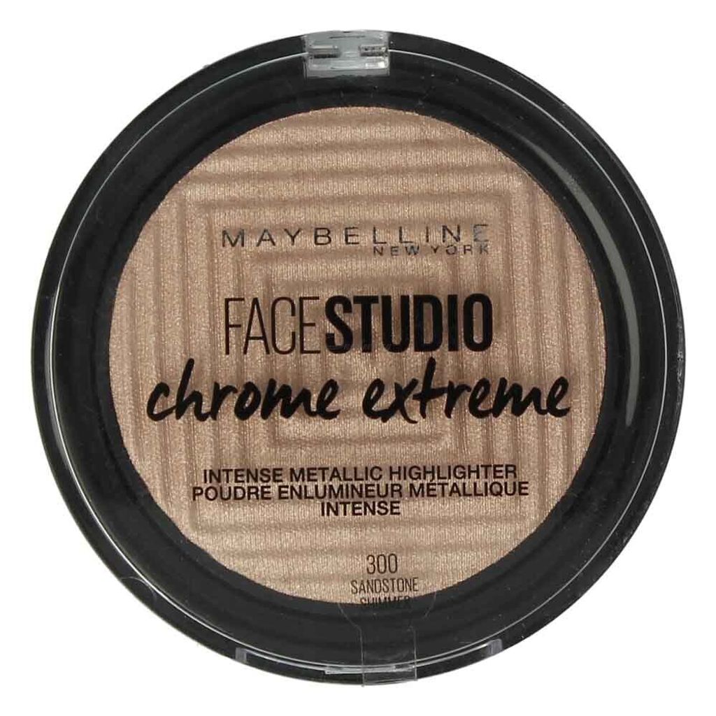 Maybelline New York - Face Studio Chrome Metallischer Highlighter-Puder - 300 Sandstone Shimmer