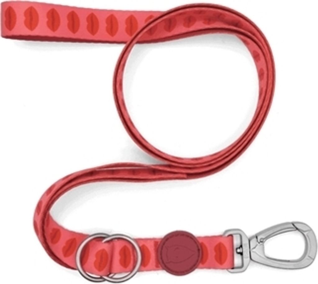 Morso Hundeleine Einstellbar Recycelt Lippenstift Rosa