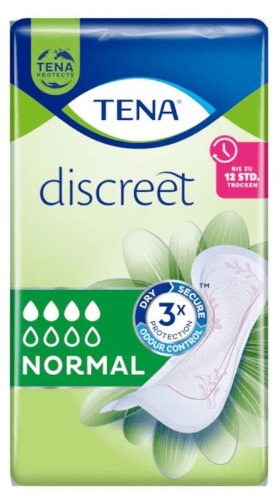 Tena Discreet wkładki na nietrzymanie moczu normal 12X24 Zdjęcie produktu 