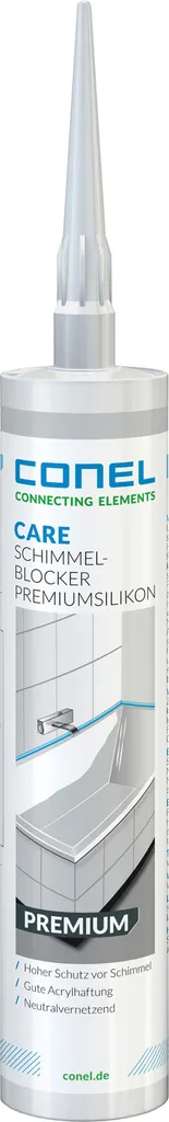 Silicone Blanc Neutre CONEL CARE Premium - Formule Anti-Jaunissement 310ml