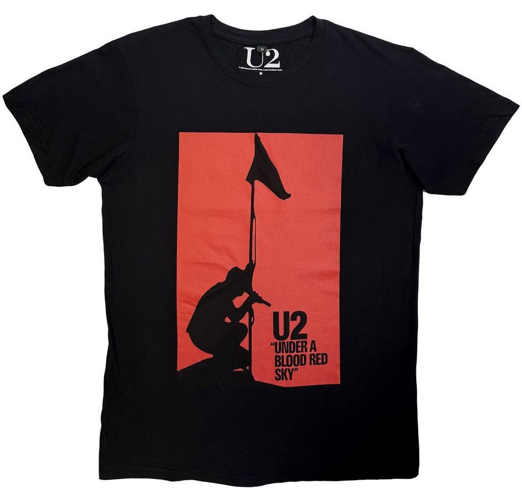 U2 - "Blood Red Sky" T-Shirt für Herren/Damen Uni RO15735 (XXL) (Schwarz)