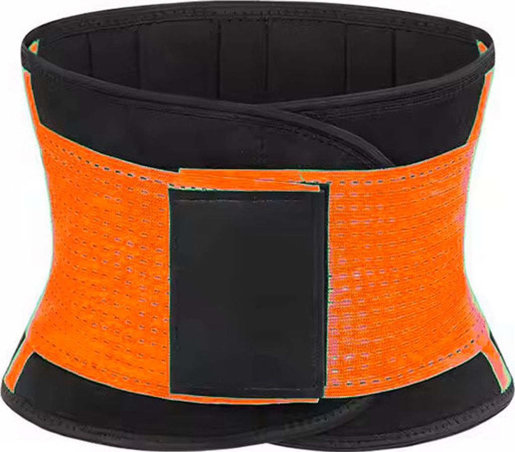 Taillentrainer für Damen, Body Shaper, Abnehmen, Bauchweggürtel, Orange, M
