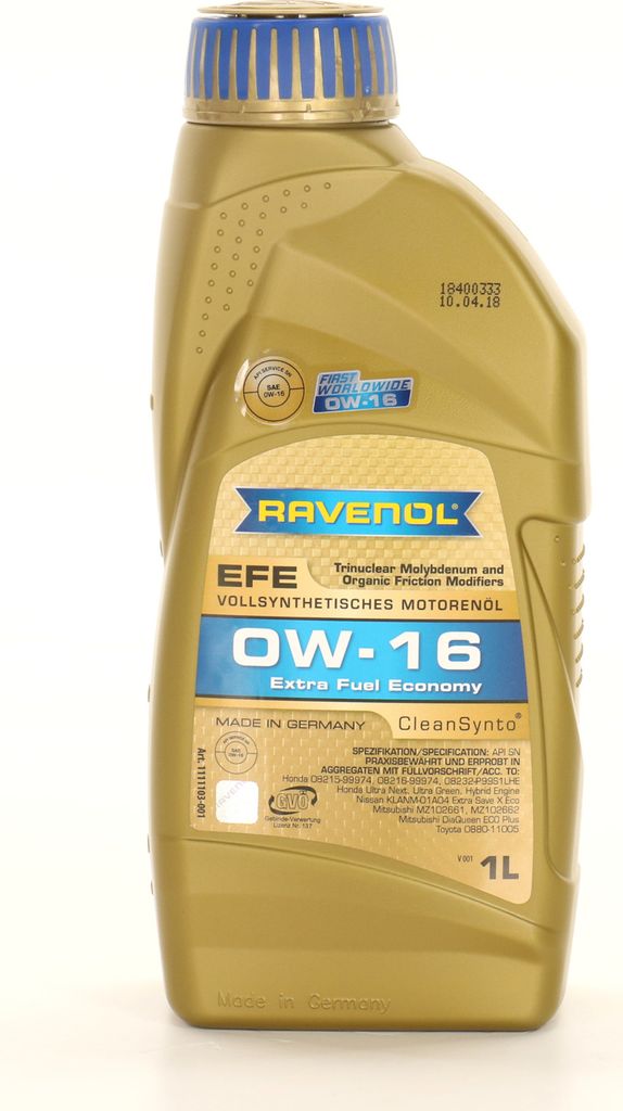 Ravenol EFE Extra Fuel Economy Motoröl SAE 0W16 1L 1 Liter Honda 08215-99974