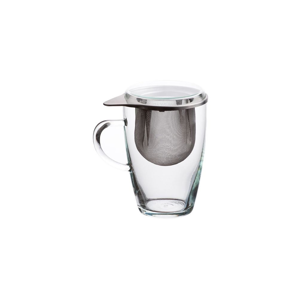 SIMAX Teeglas "Lyra" mit Metallsieb und Glasdeckel 0,35 l - A