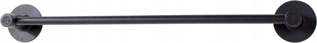 Verk 01798 Portasciugamani a parete in metallo nero Immagine del prodotto 
