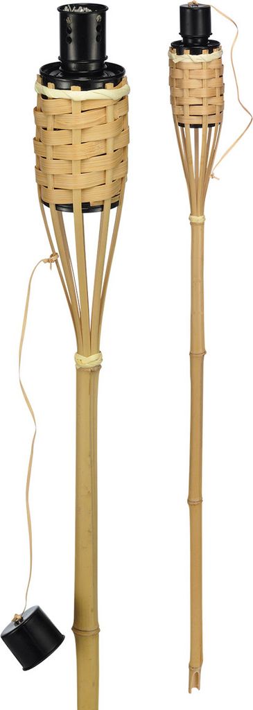 Gartenfackel Bambus - 60cm - Fackel aus Naturmaterialien Produktbild 