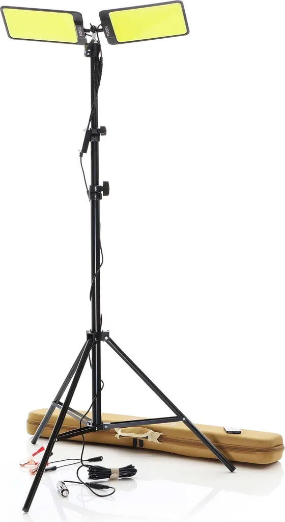 Lampe LED 11000 lm avec Télécommande et Barre de Support 12V pour Tente