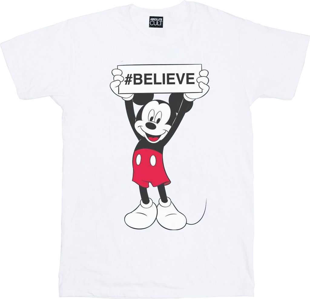 Disney - "Believe" T-Shirt für Damen BI36116 (L) (Weiß)