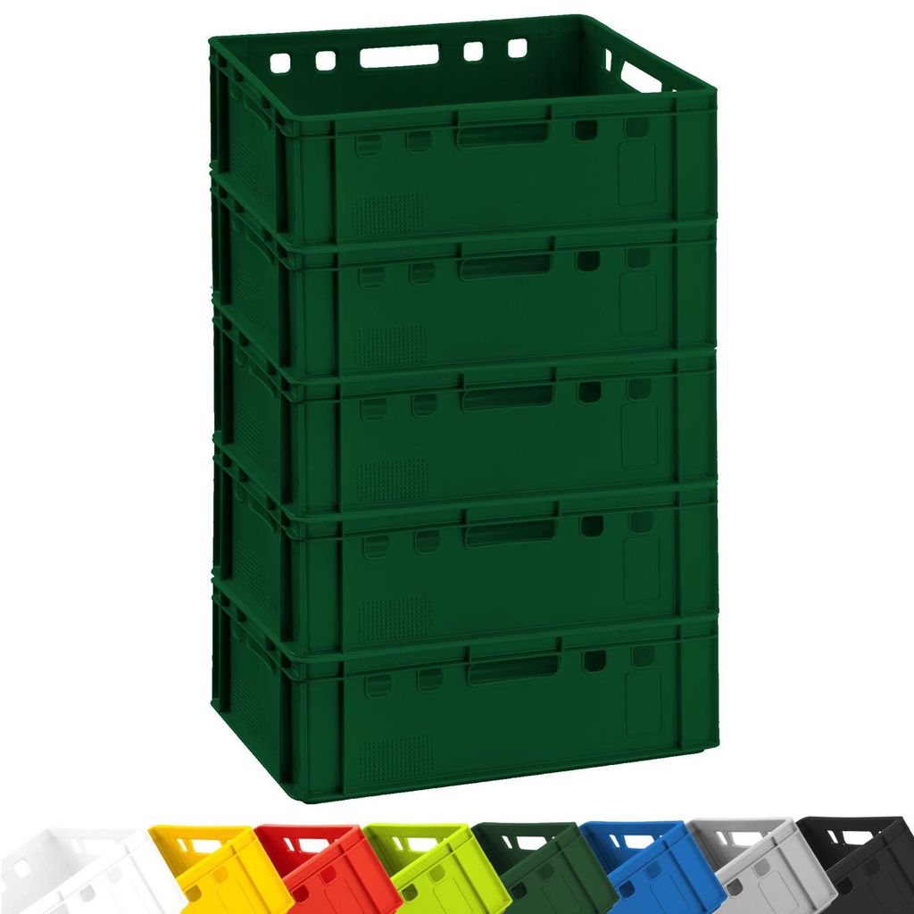 5x Fleischkiste E2 Fleischerkiste Eurobox 60x40x20cm Produktbild 
