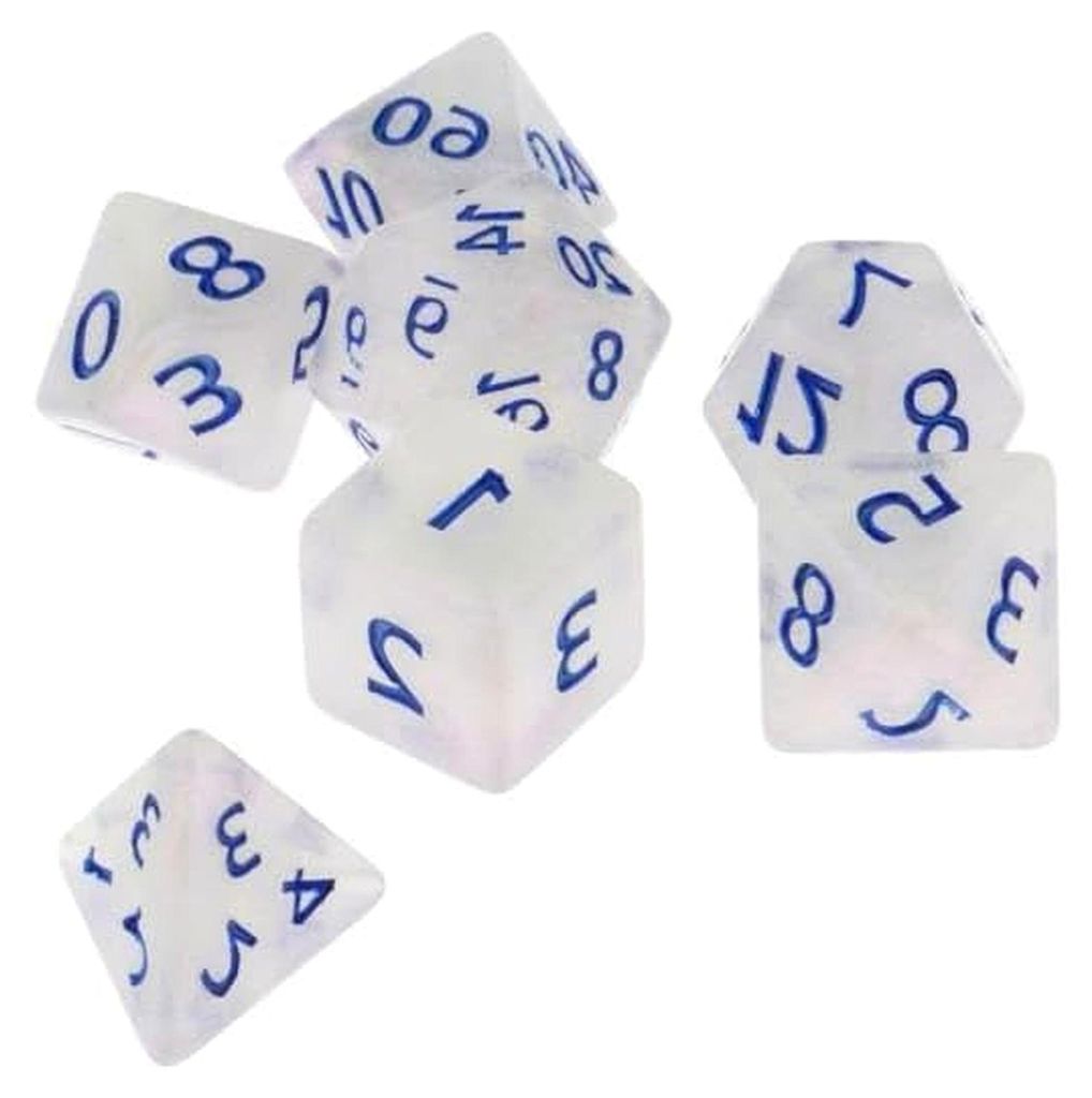 10x 7er Set Kunststoff Polyedrale Würfel für Spiele