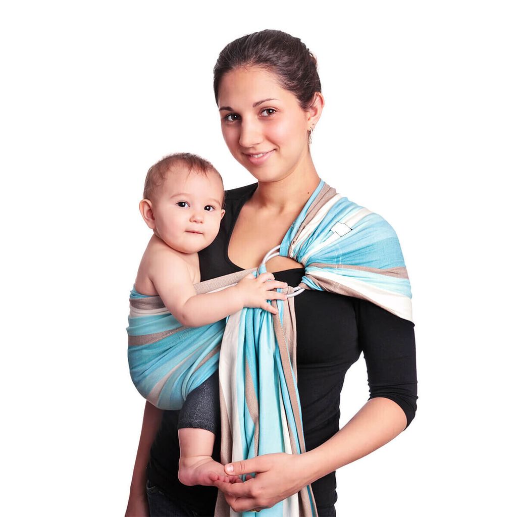 HOPPEDIZ Babytragetuch Ring-Sling Brest
