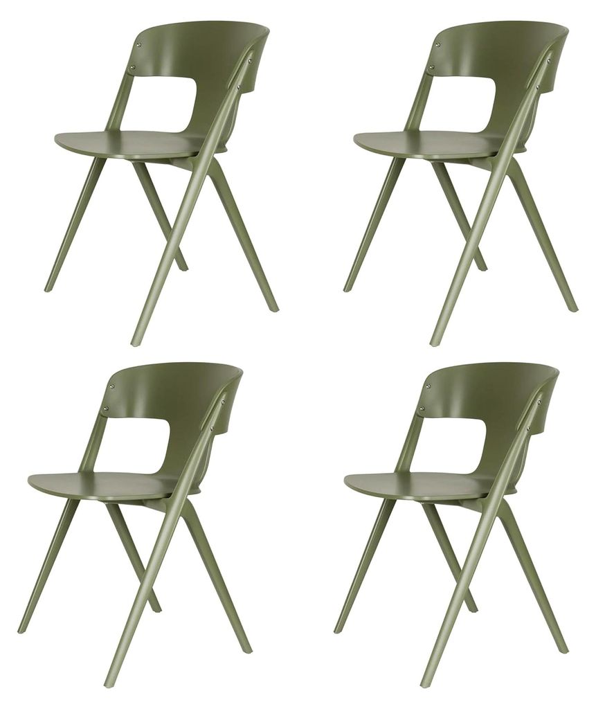 Horizon Outdoor Esszimmerstühle Waldgrün - 4er Set