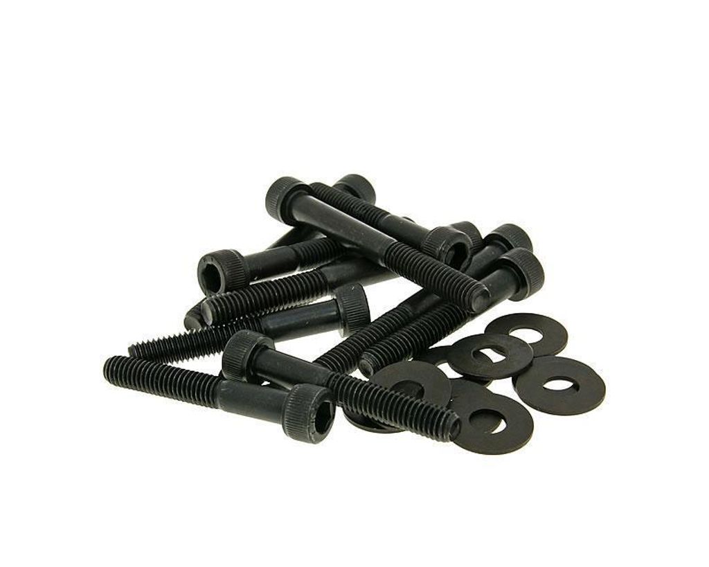 Schraubensatz Variomatikdeckel schwarz für Peugeot, Kymco stehend