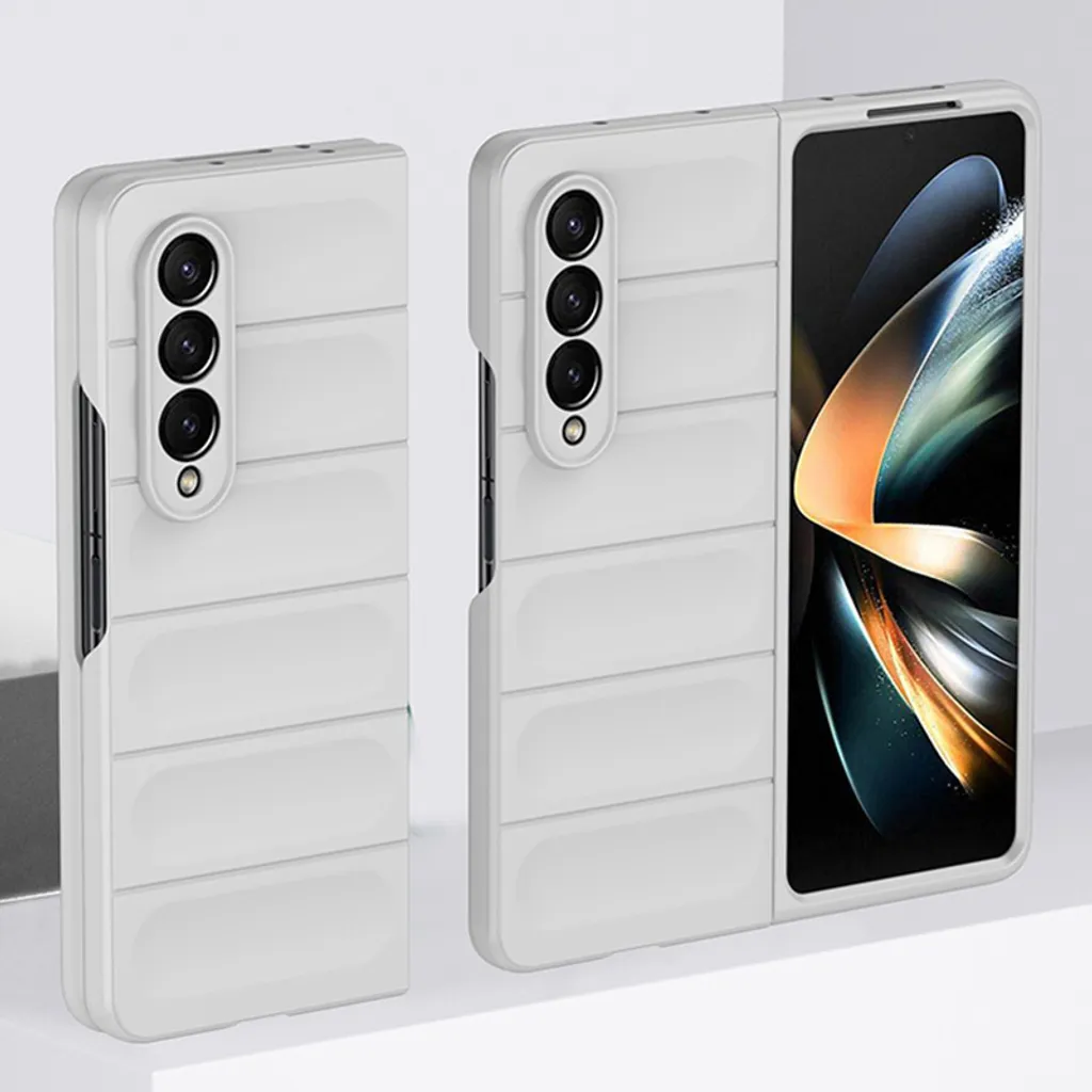 Vivi Senza Limiti: Cover Galaxy Z Fold3 5G Bianco in Silicone Gommato