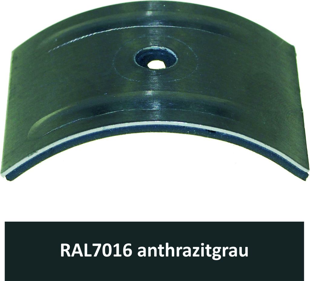 Kalotten für Welle 130/30, Alu RAL7016 anthrazitgrau / Pck a 100 Stück