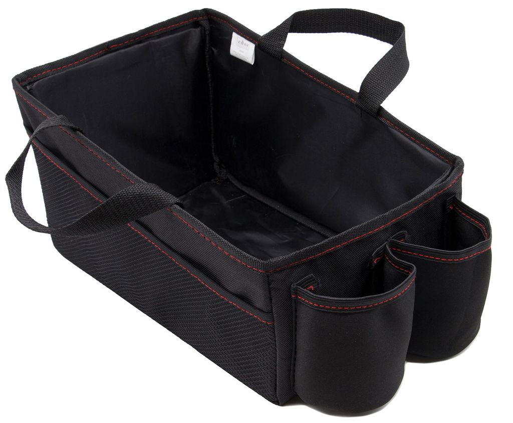 Kofferraumtasche mit Klett und Druckknopf schwarz