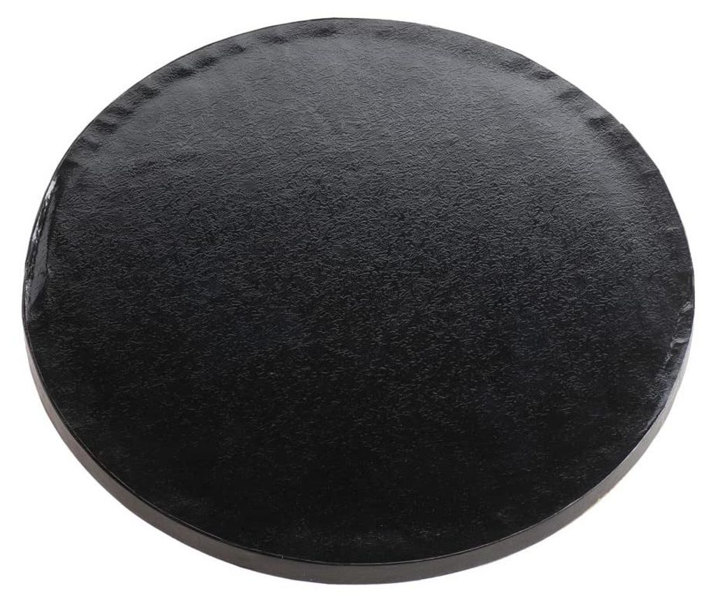 Dekora - Tortenunterlage Rund | Schwarze Tortenplatte aus Pappe Wiederverwendbar - 30 cm, Schwarz