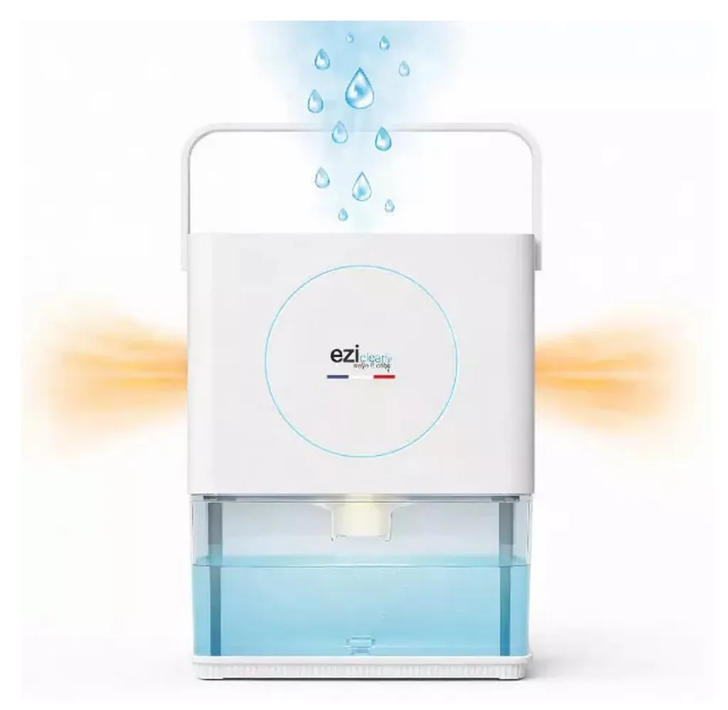 Déshumidificateur Compact 650ml/j Eziclean HEPA 11 Silencieux 40dB 3W
